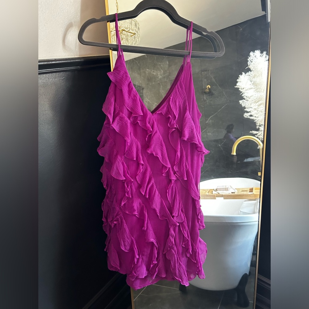NEW ruffle mini dress - Anthropologie / BHLDN
